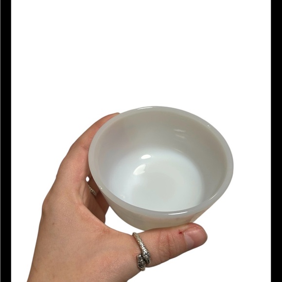 Set Of 6 Vintage Anchor Hocking Fire King Milk Glass Custard Cup Ramekins USA - Picture 2 of 7